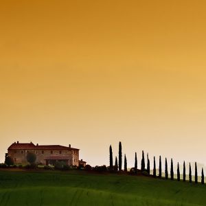 Paesaggio Toscano al Tramonto