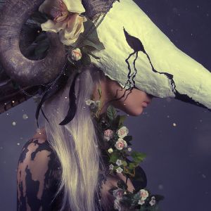 Arte della Donna Mascherata Fantastica