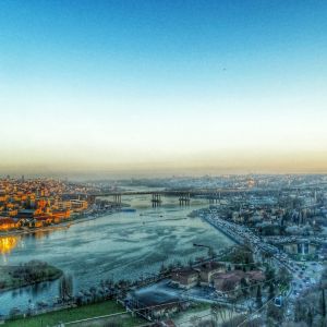 Skyline di Istanbul al Tramonto