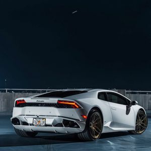 Vista Posteriore della Lamborghini Huracan